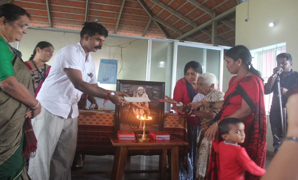 Donation Given to the Ashram